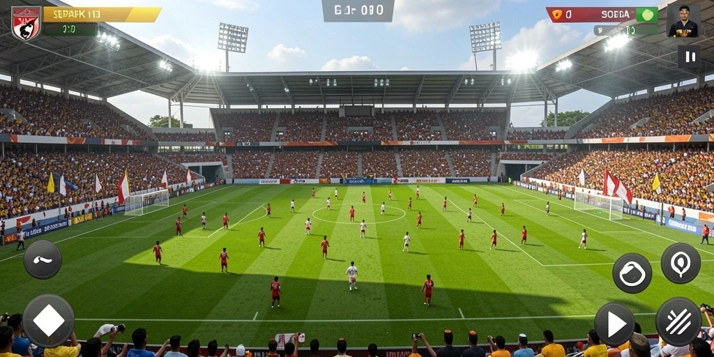 Screenshot menampilkan mode multiplayer yang kompetitif.