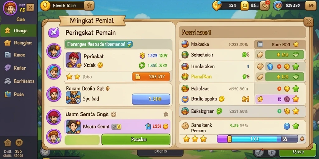 Beragam karakter dan mode permainan tersedia.